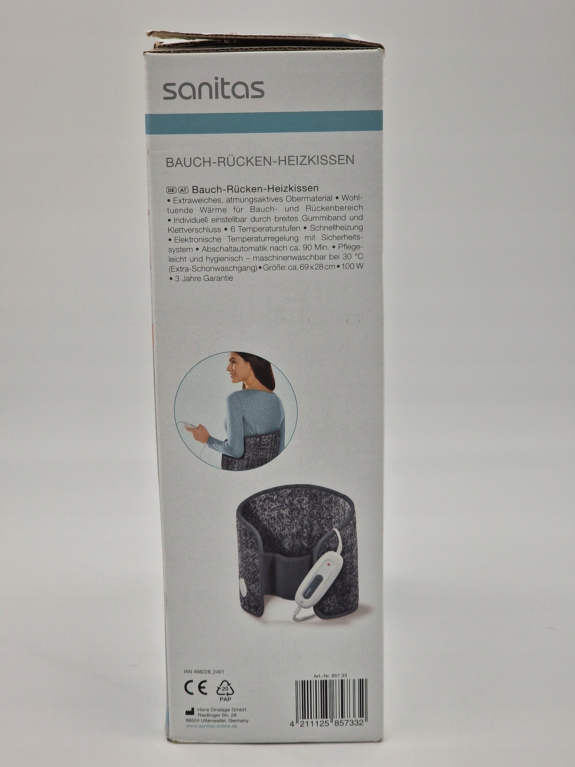 SANITAS Belly Back Warming Pillow SHK 42 Manufacturer code 468228