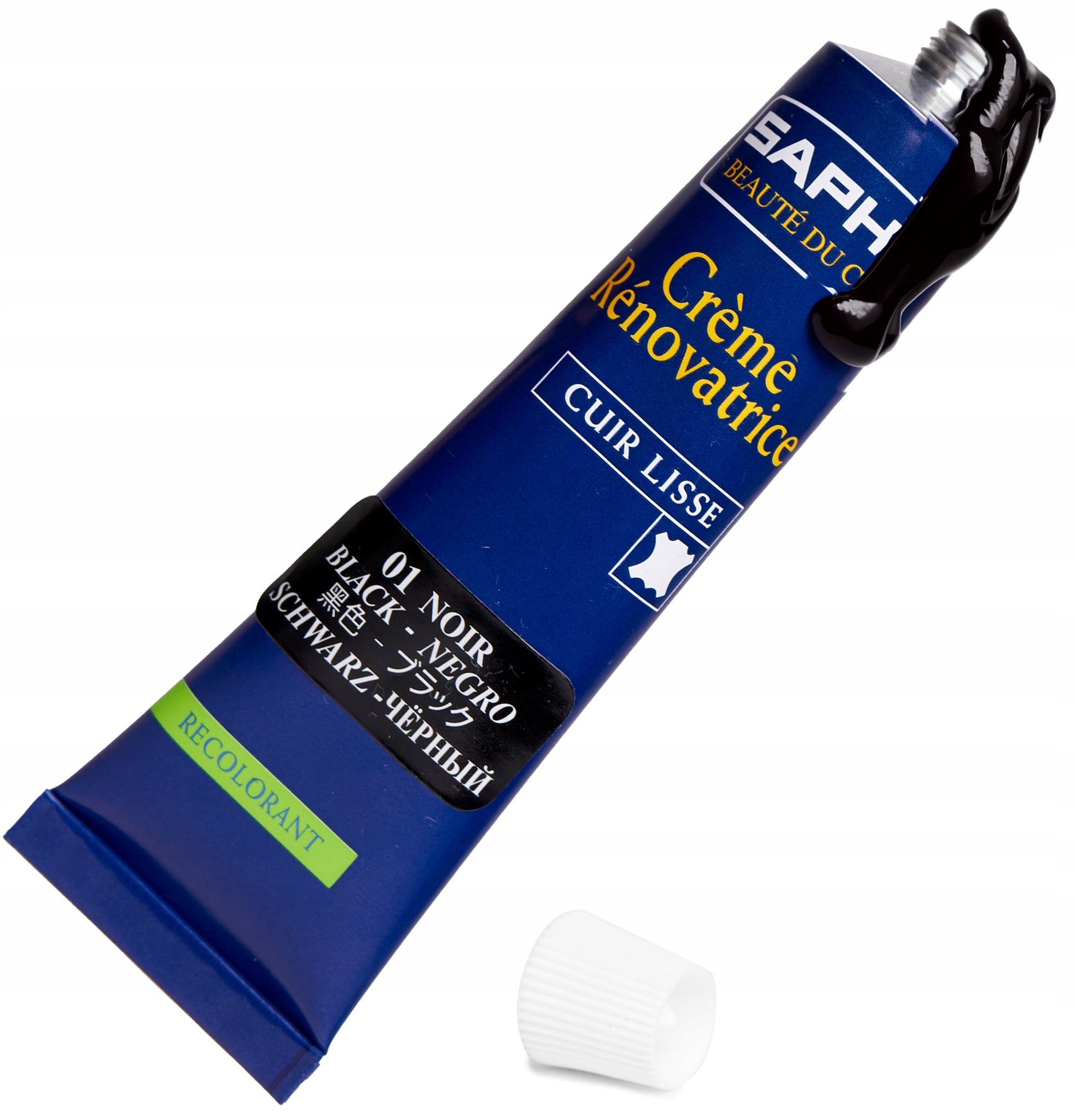 SAPHIR RENOVATING CREAM FOR LEATHER RESTORATION BLACK