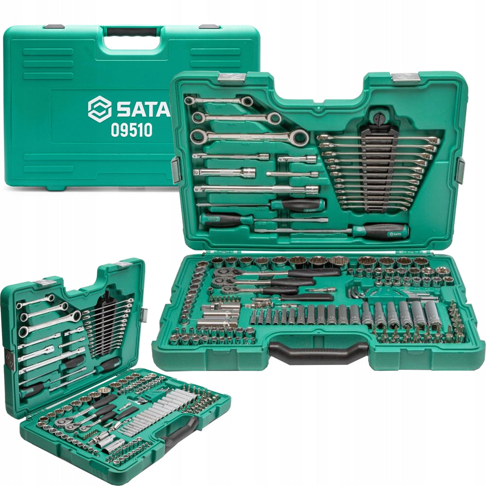 SATA 09510 Socket wrench set 150 pieces 1/4 3/8 1/2 Metric inch