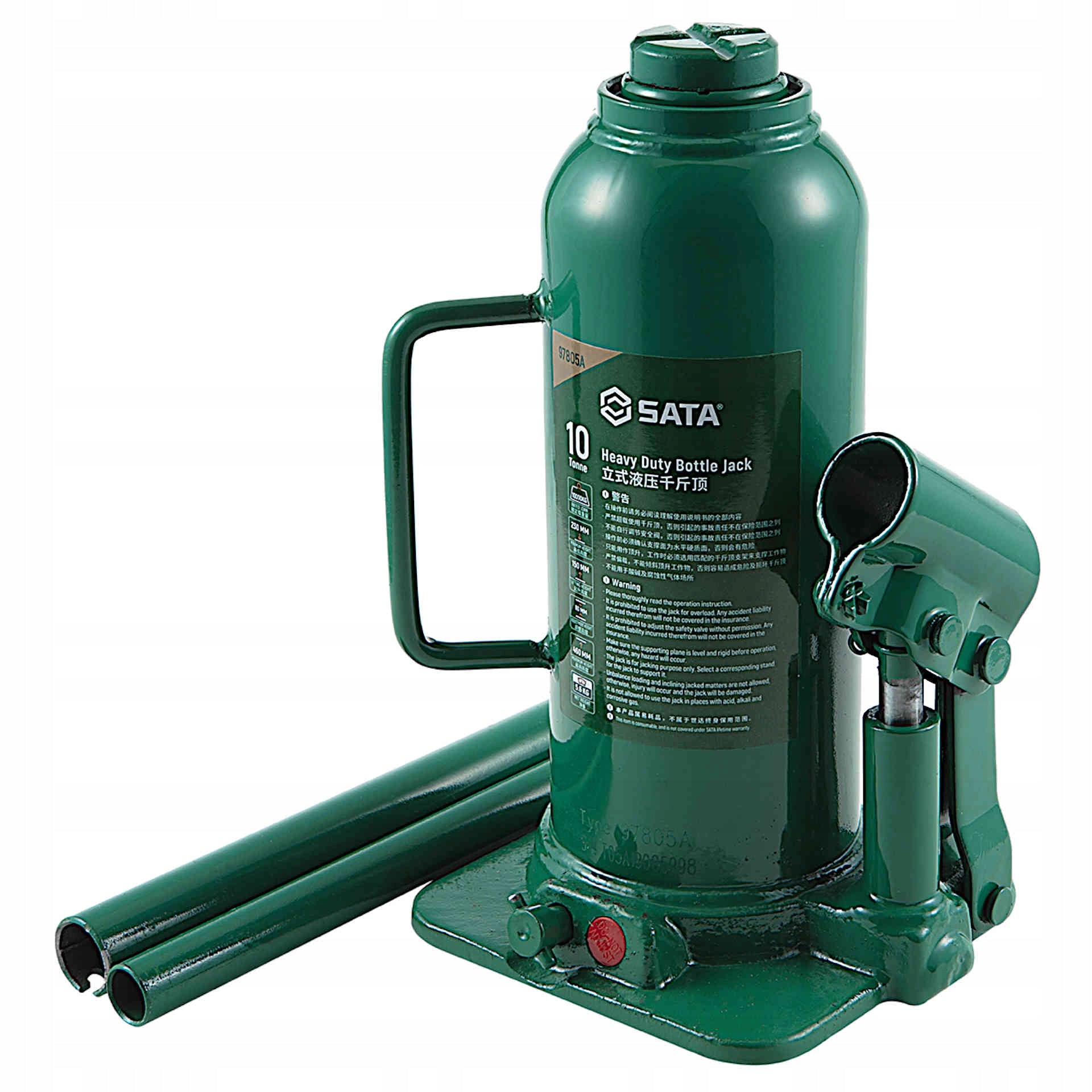 SATA Hydraulic Bottle Pole Lift 10T