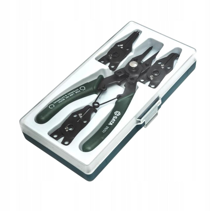 SATA Set of pliers for seger rings different tips ST09251SJ 4el. Length 175 mm