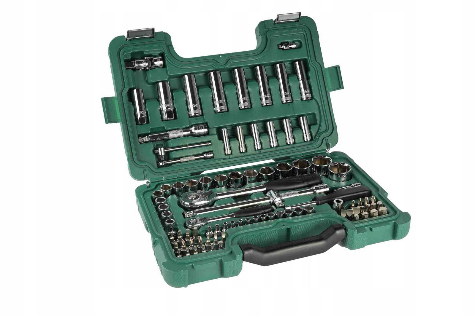 SATA Socket wrench set two ratchets 1/2" 1/4" 88 pieces 09013 Brand SATA