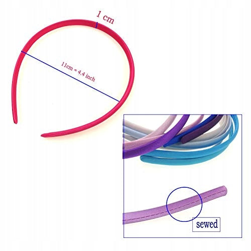 SATIN MULTICOLOR HAIRBANDS FOR GIRLS WOMEN 34 PCS Manufacturer code Bez marki