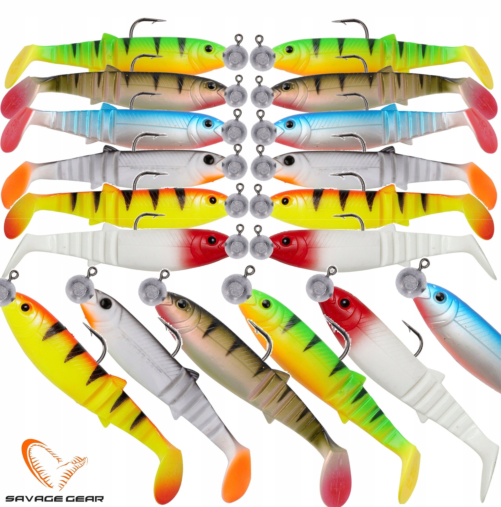 SAVAGE GEAR Cannibal 15 cm Armed rubber for pike zander 12 pcs