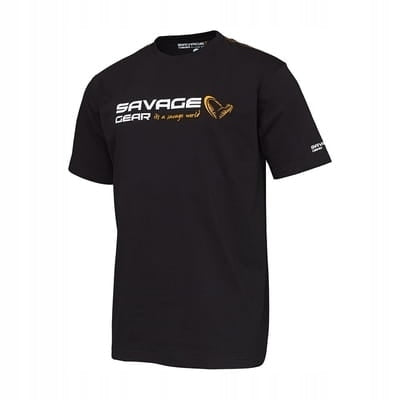 SAVAGE GEAR SIGNATURE LOGO T-SHIRT BLACK INK XL