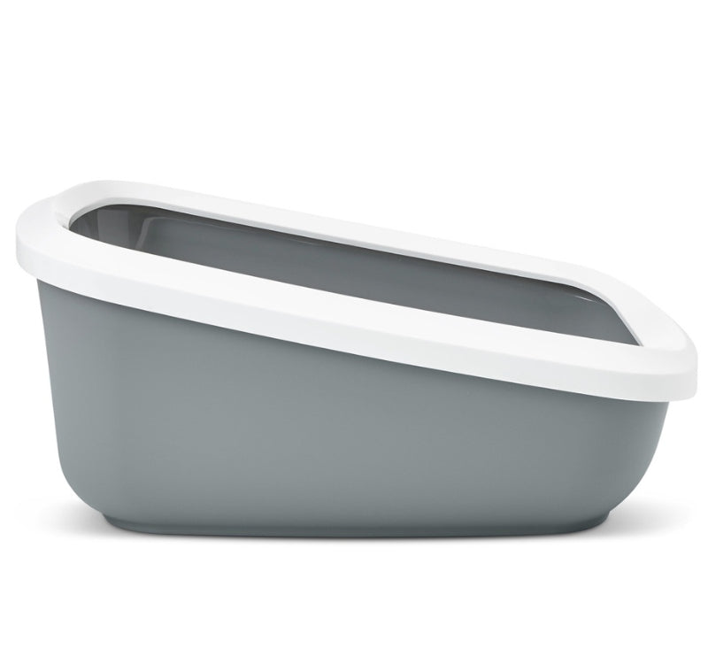 SAVIC ASEO JUMBO Cuvette with frame large high toilet cat open grey 67,5 Brand Savic