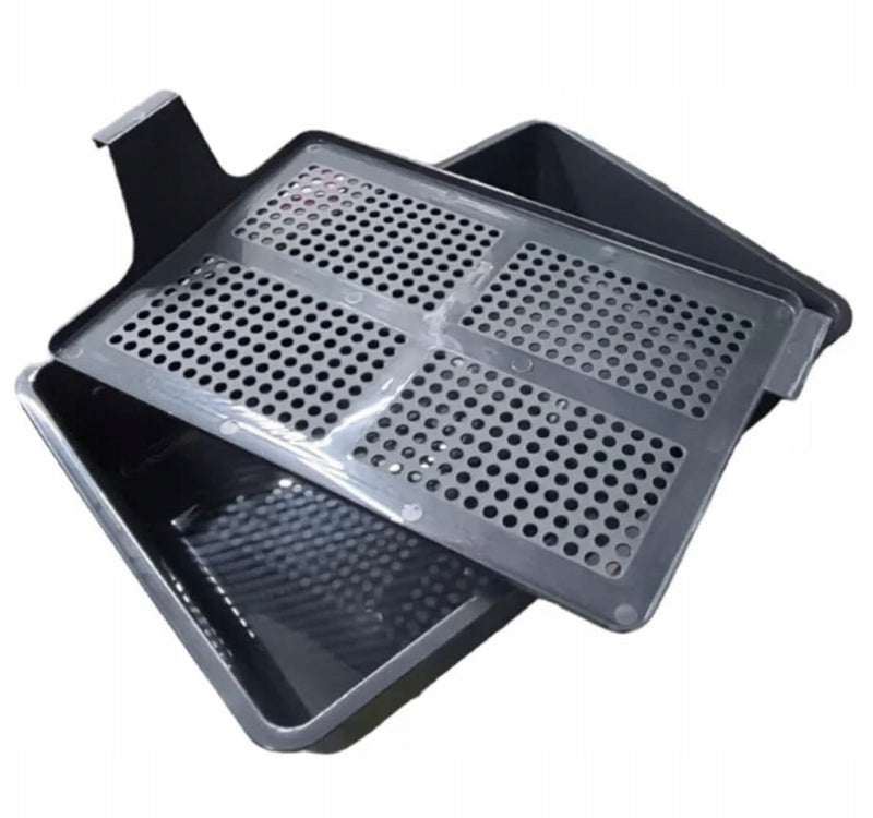 SAVIC Cuvette with sieve for sifting rabbit cat litter open grey 42cm Model S-223-0048