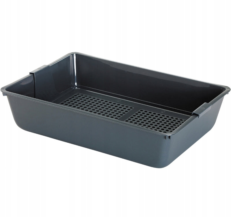 SAVIC Cuvette with sieve for sifting rabbit cat litter open grey 42cm