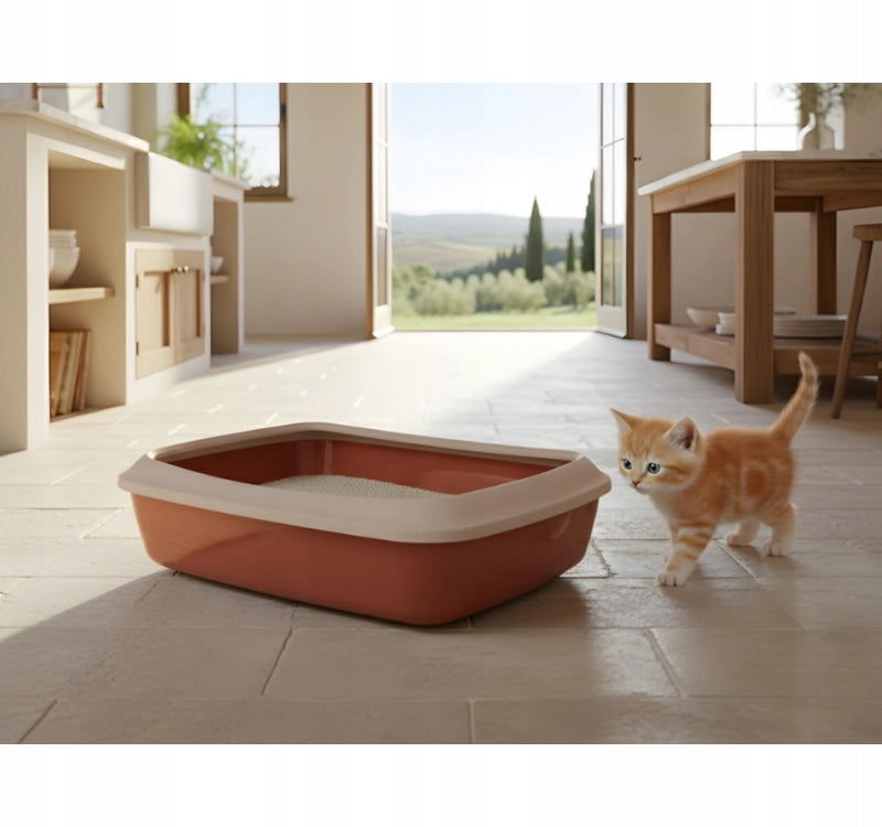 SAVIC Iriz Cuvette with frame high toilet rabbit cat open red 42cm Manufacturer code S-263-CHTR