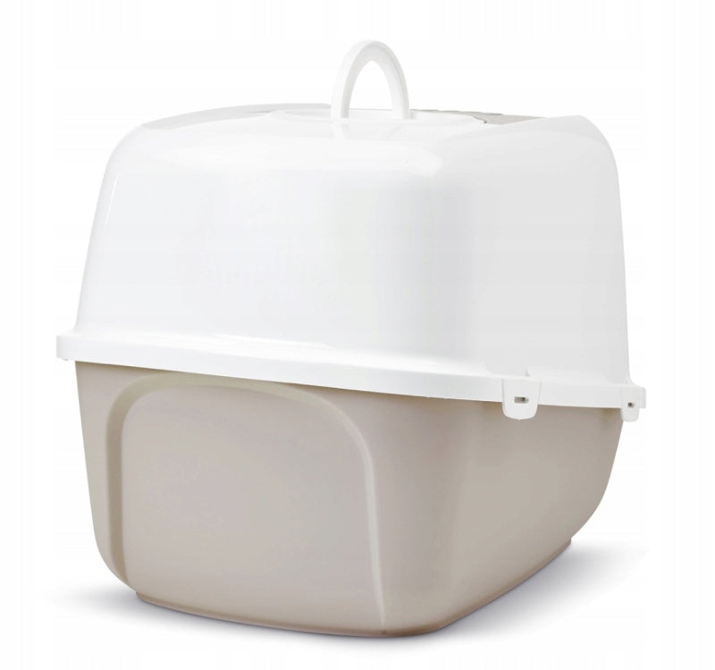 SAVIC JUMBO Cuvette cat toilet large indoor with maine coona filter beige 66,5cm Brand Savic