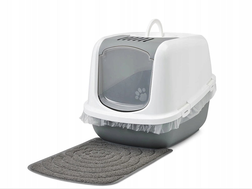 SAVIC NESTOR Jumbo Toilet for cats GREY/WHITE 66,5X48,5X46,5CM Model Jumbo