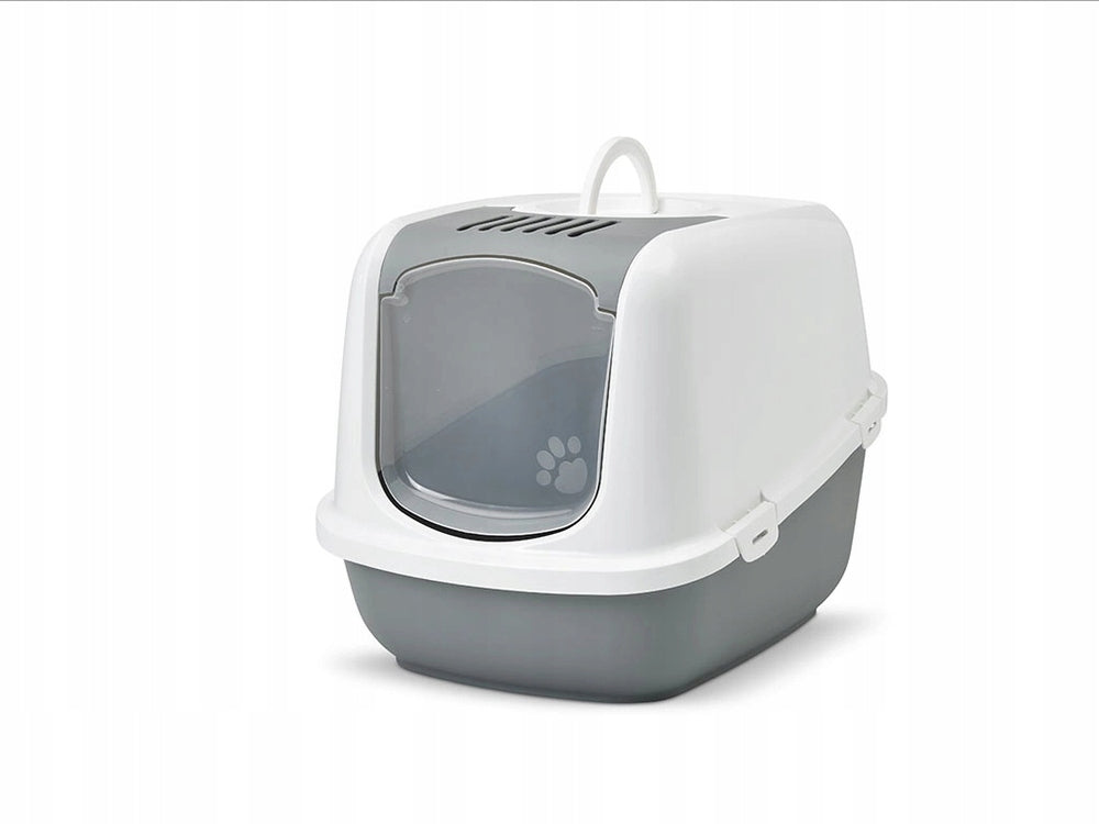 SAVIC NESTOR Jumbo Toilet for cats GREY/WHITE 66,5X48,5X46,5CM