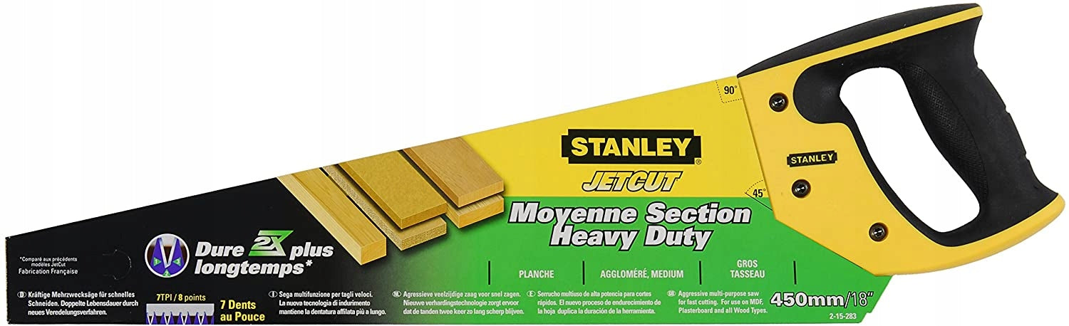 SAW BLADE JET-CUT TEETH 7/INCH 450MM STANLEY Brand Stanley