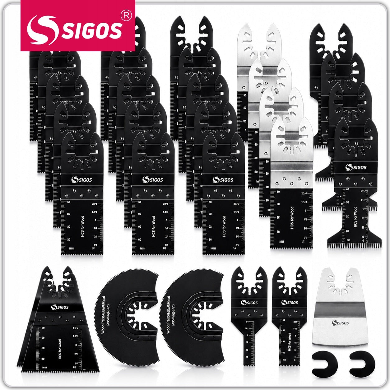 SAW BLADES FOR MULTITOOL WOOD METAL PLASTIC Packaging status original