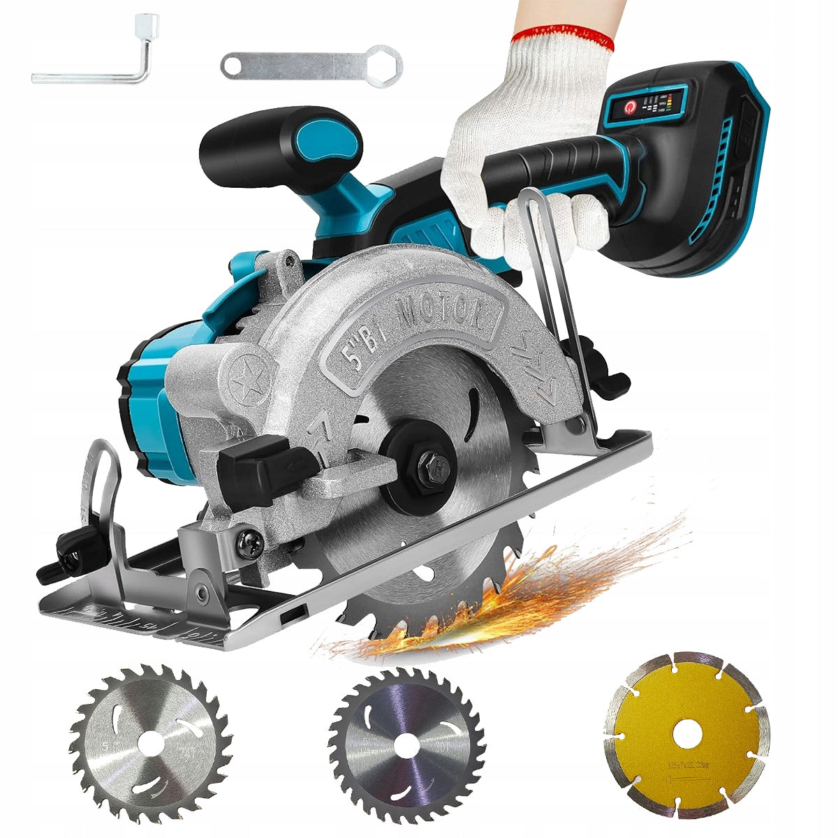 SAW COUNTRY HAND CIRCULAR SAW FOR WOOD CUTTER 125MM+ SET Brand no brand