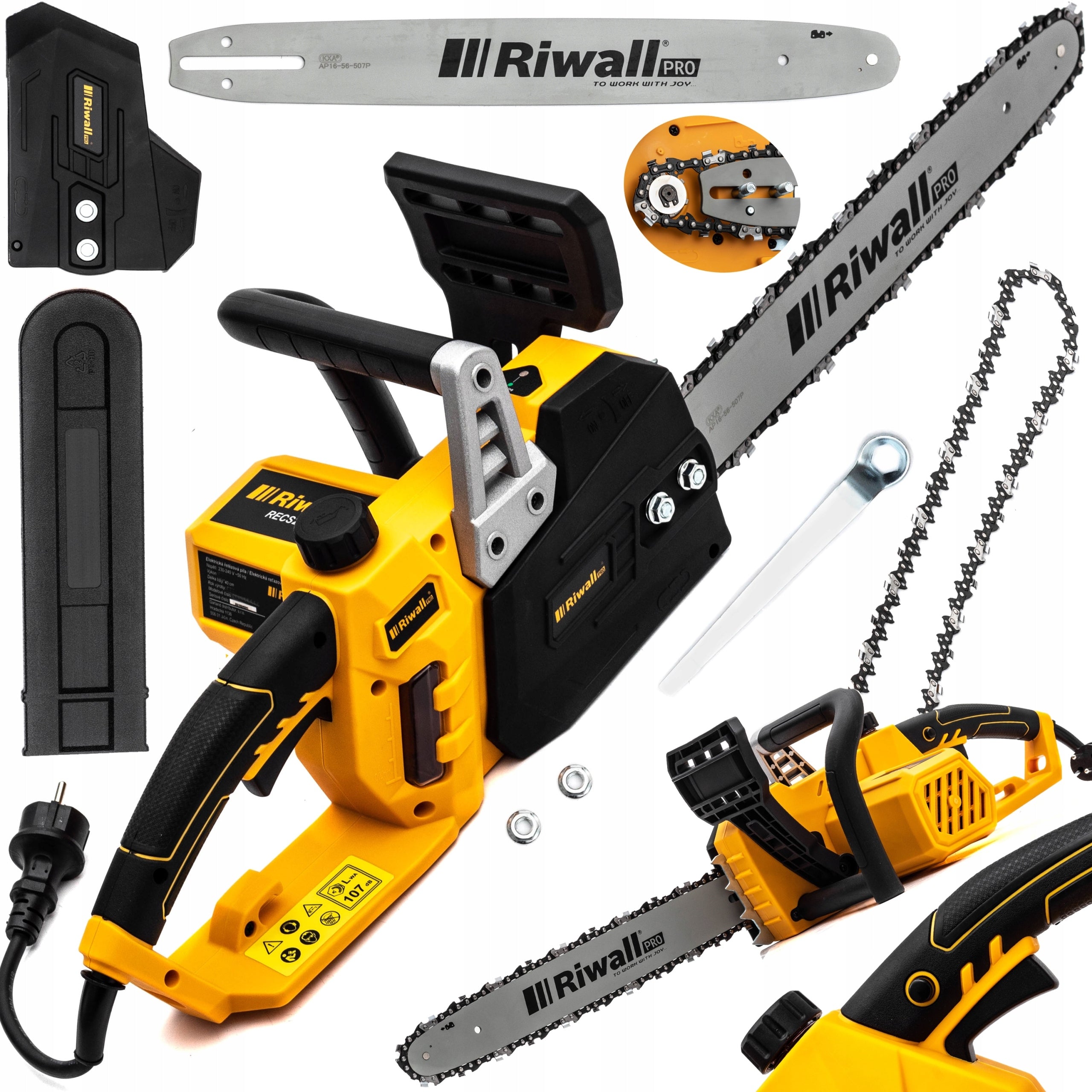 SAW ELECTRIC SAW RIWALL 2440E CHAINSAW FOR WOOD METAL PIERCING Series RECS 2440e