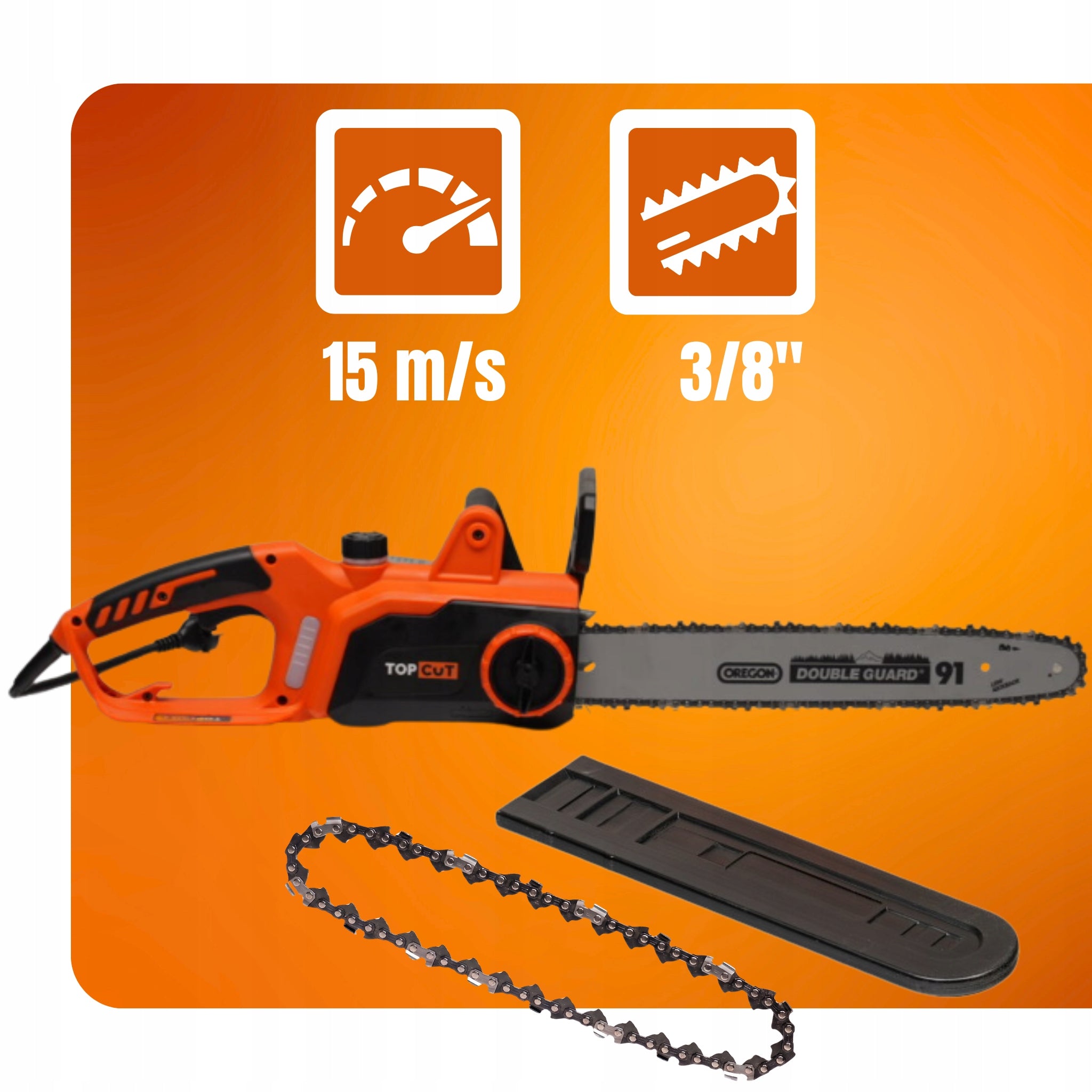 SAW ELECTRIC SAW TOP CUT 240V 2400W 40CM CHAIN GUIDE OREGON Manufacturer code 5905842547667