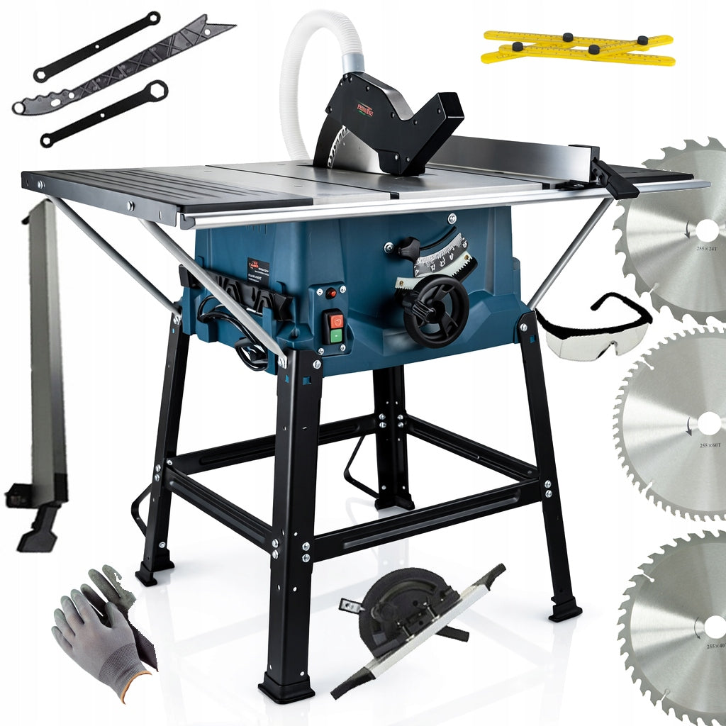 SAW TABLE SAW 3x SHIELD COUNTRY WOOD CUTTER EUROTEC 3300W
