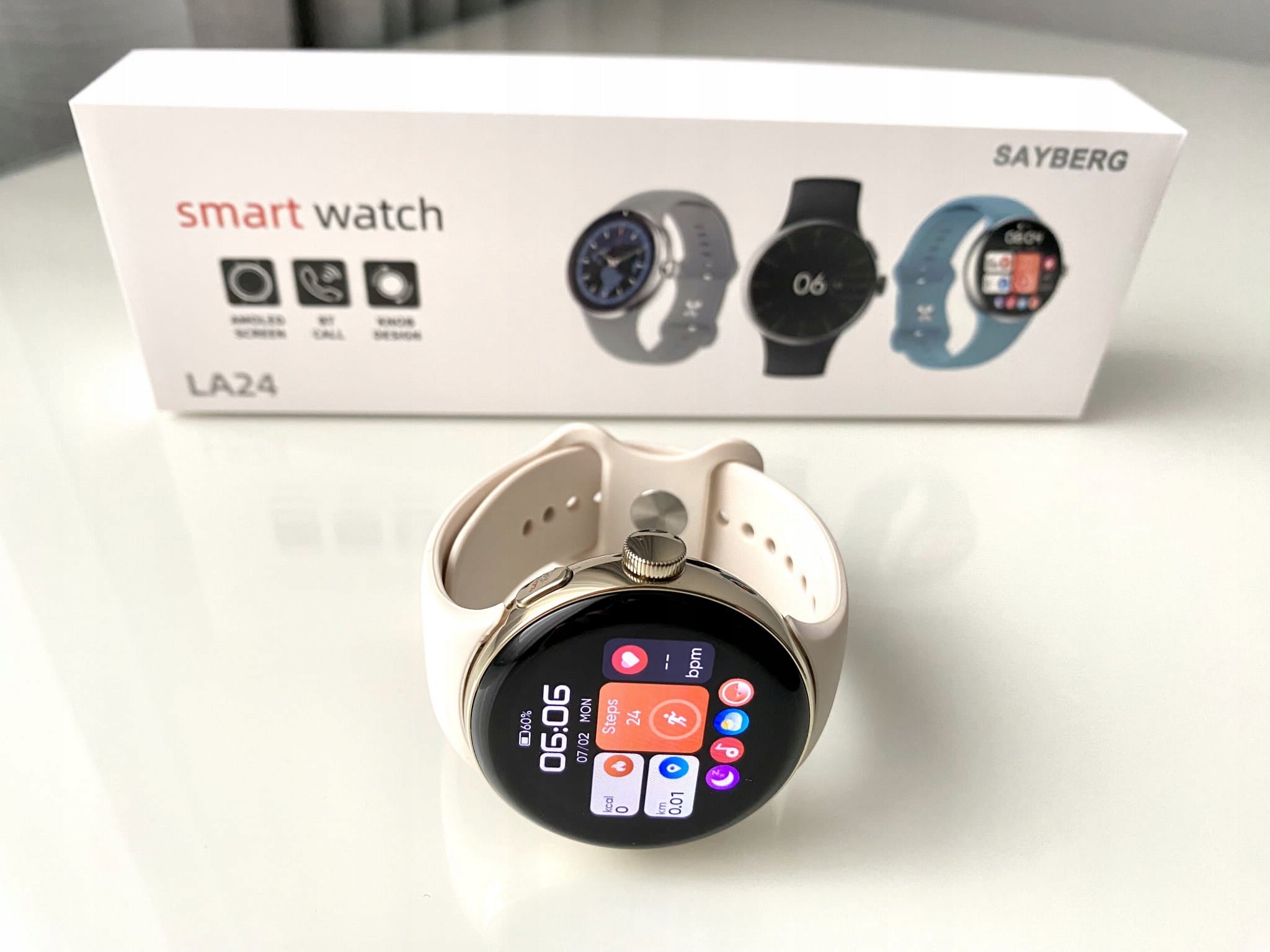 SAYBERG women's smartwatch with AMOLED screen and voice calls MENU PL Brand no brand