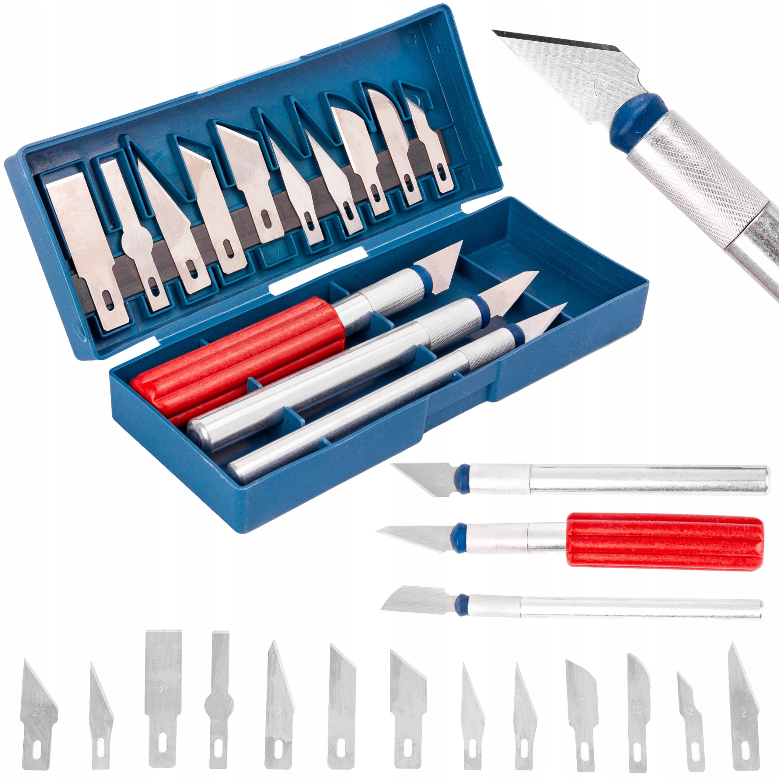 SCALPEL SCALPELS MODELING KNIVES SET 13el