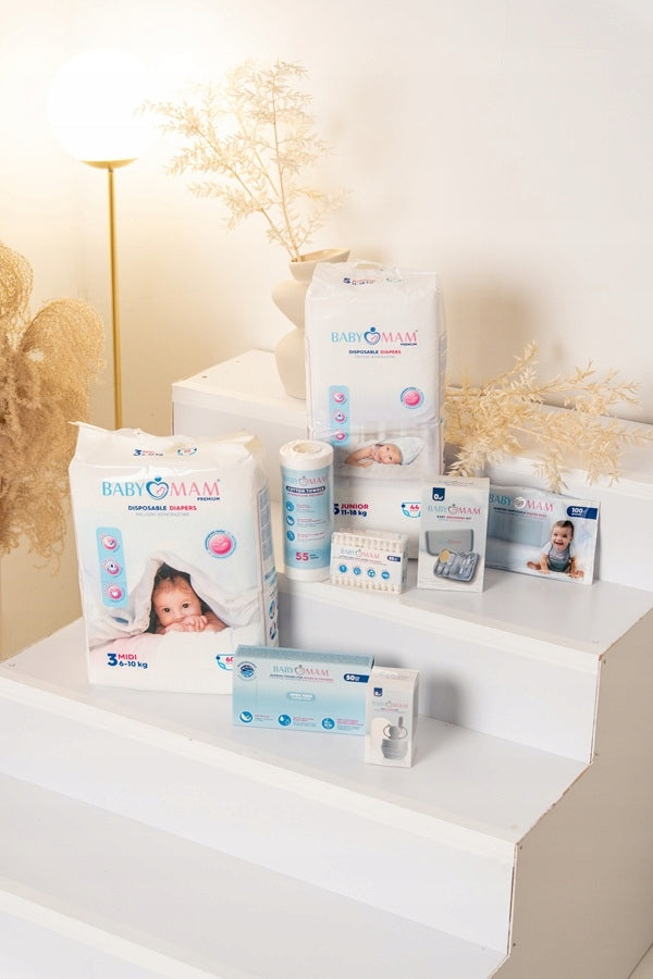 SCENTED BAGS FOR USED DIAPERS BABYMAM 100PCS Packaging status original