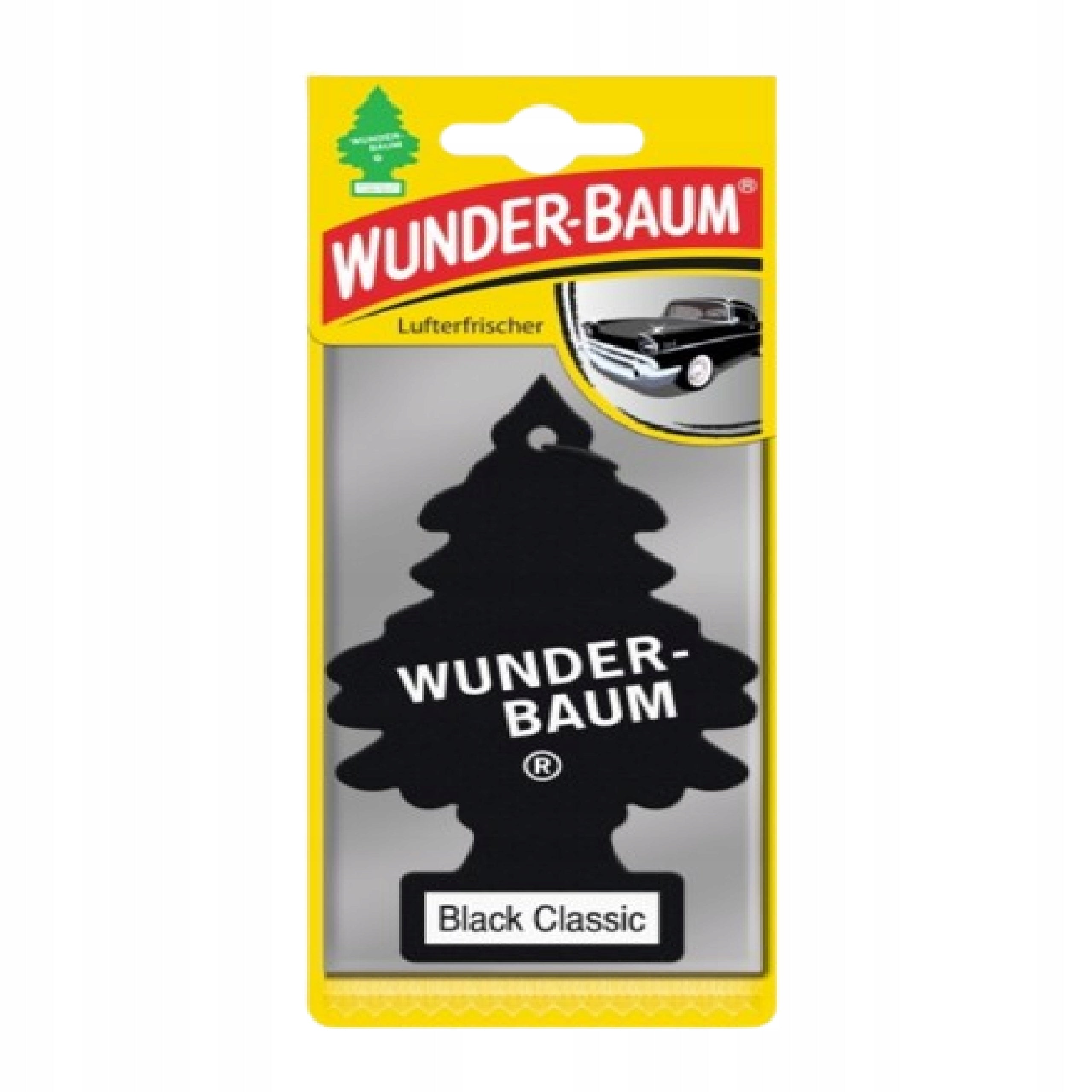 SCENTED CHRISTMAS TREE WUNDER BAUM FOR CAR PENDANTBLACK CLASSIC Packaging status original