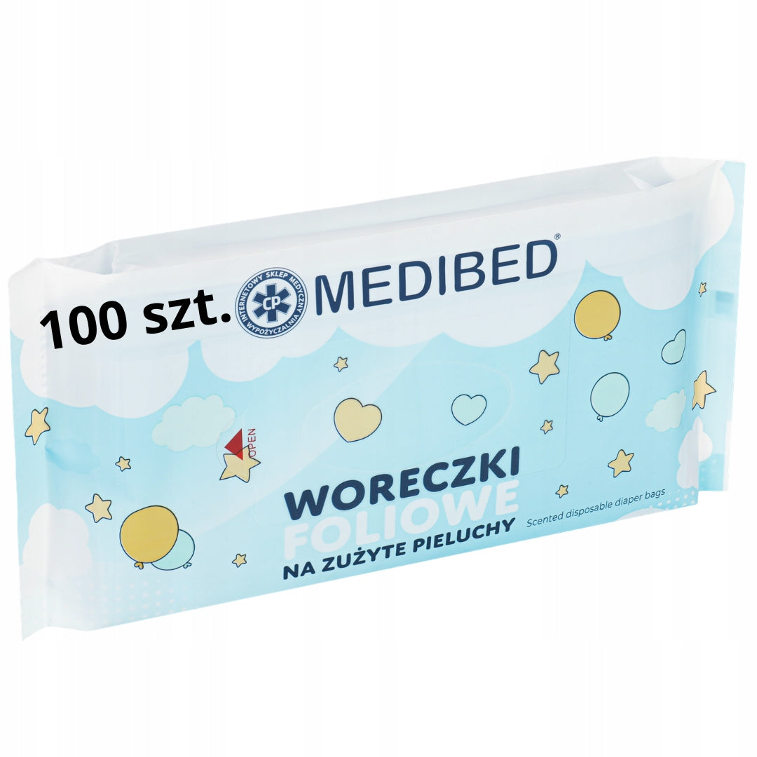 SCENTED POUCHES FOR USED DIAPERS FRAGRANCE BAGS 100PCS MEDIBED Manufacturer code WORKI_MEDIBED_100