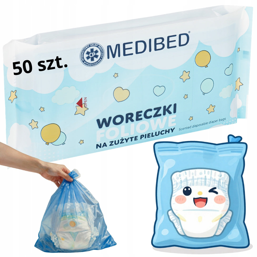 SCENTED POUCHES FOR USED DIAPERS FRAGRANCE BAGS 150PCS MEDIBED Manufacturer code WORKI_MEDIBED_50