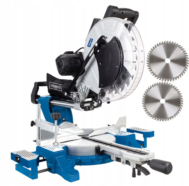 SCHEPPACH Miter saw 305mm with feed 2000W HM140L two Discs included