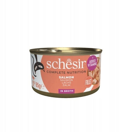 SCHESIR Salmon in its own sauce 85g wet cat food
