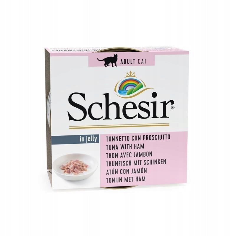 SCHESIR for Adult cats in Jelly Tuna with Ham 85g 0020 Brand Schesir