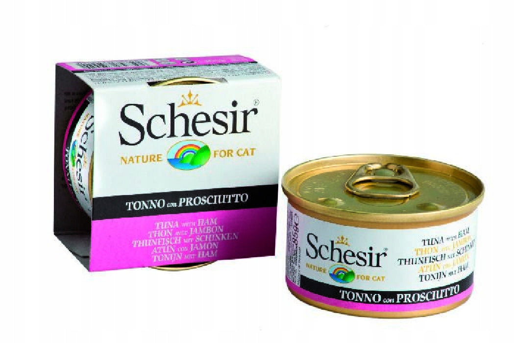 SCHESIR for Adult cats in Jelly Tuna with Ham 85g 0020 Manufacturer code 8005852750020