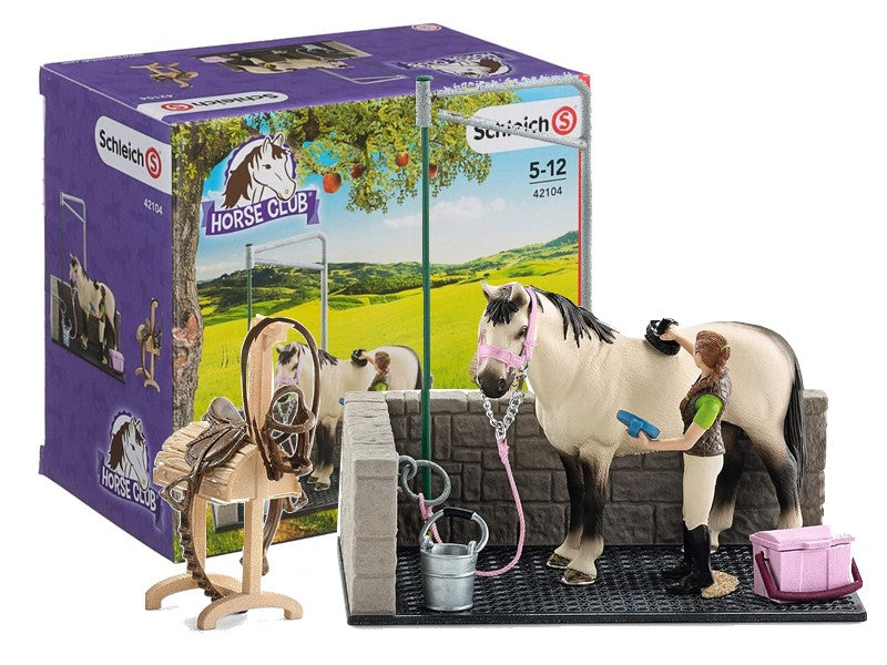 Figūrėlių rinkinys: Arklių plovykla su priedais Schleich, 42104