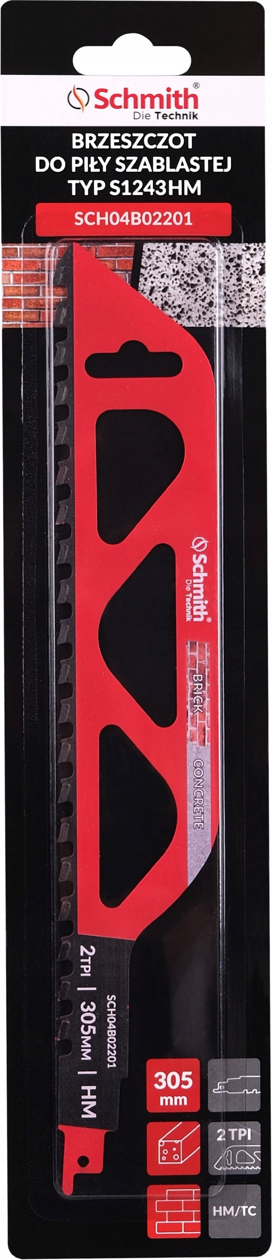 SCHMITH RECIPROCATING SAW BLADE 305MM FOR BRICK AND CONCRETE Brand Schmith