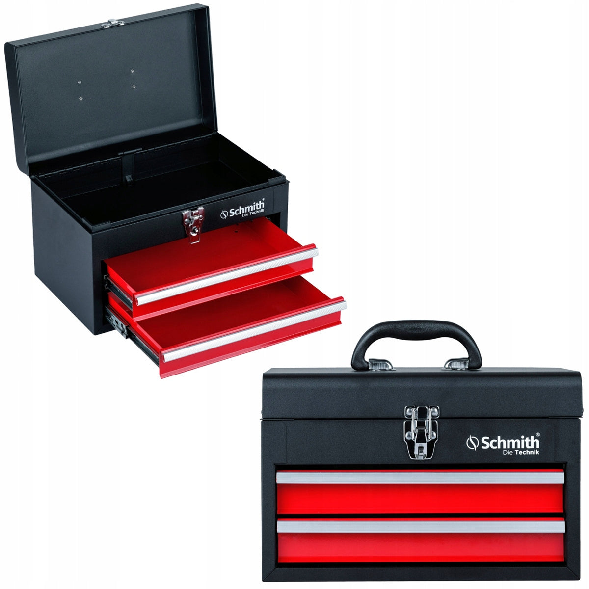 SCHMITH Steel workshop tool box with 2 drawers SCH02B01001