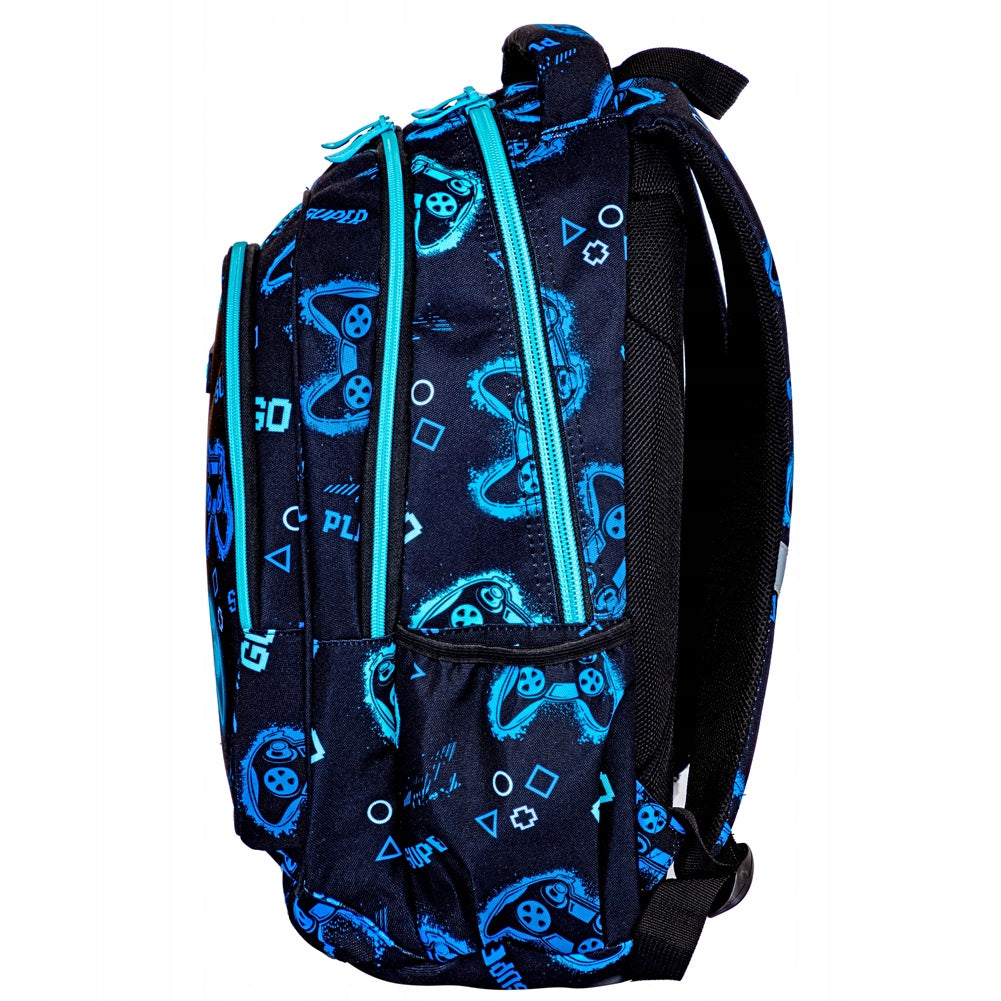 SCHOOL BACKPACK 27L ASTRABAG GO PLAYING 3 COMPARTMENTS FOR BOY CLASS 4-8 Manufacturer code 502024100