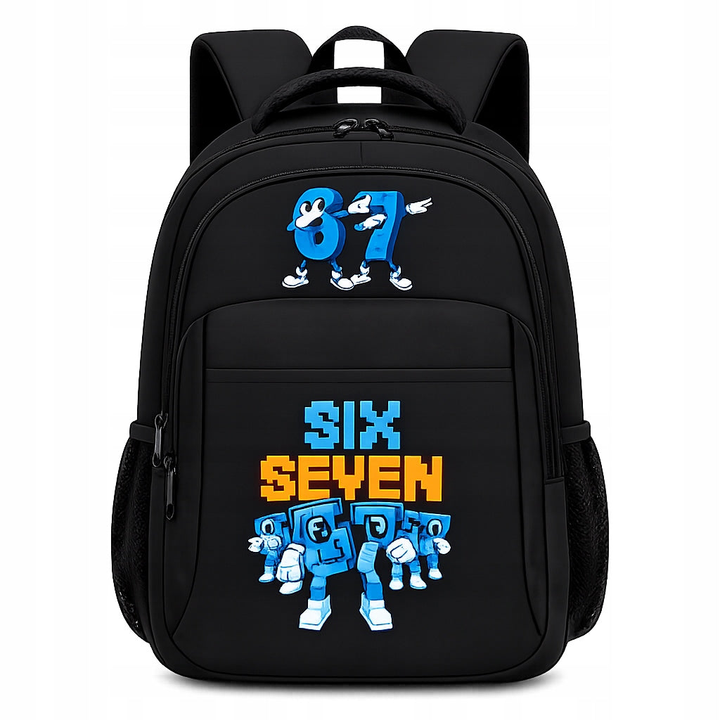 SCHOOL BACKPACK 67 SIX SEVEN FOR SCHOOL SATCHEL LUNCHBOX PENCIL CASE BLACK 3in1 Manufacturer code PLECAK SZKOLNY CZARNY