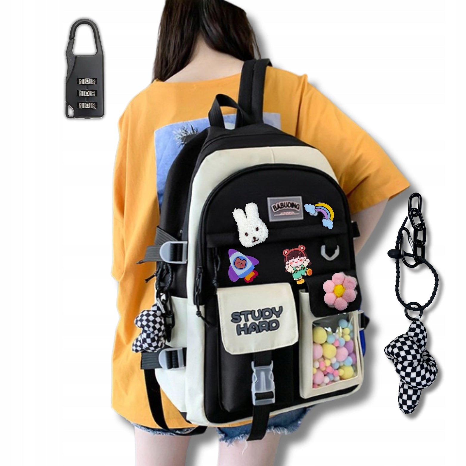 SCHOOL BACKPACK A4 YOUTH FOR PENCIL CASE GIRLS GR LARGE SET 5in1 Kind other