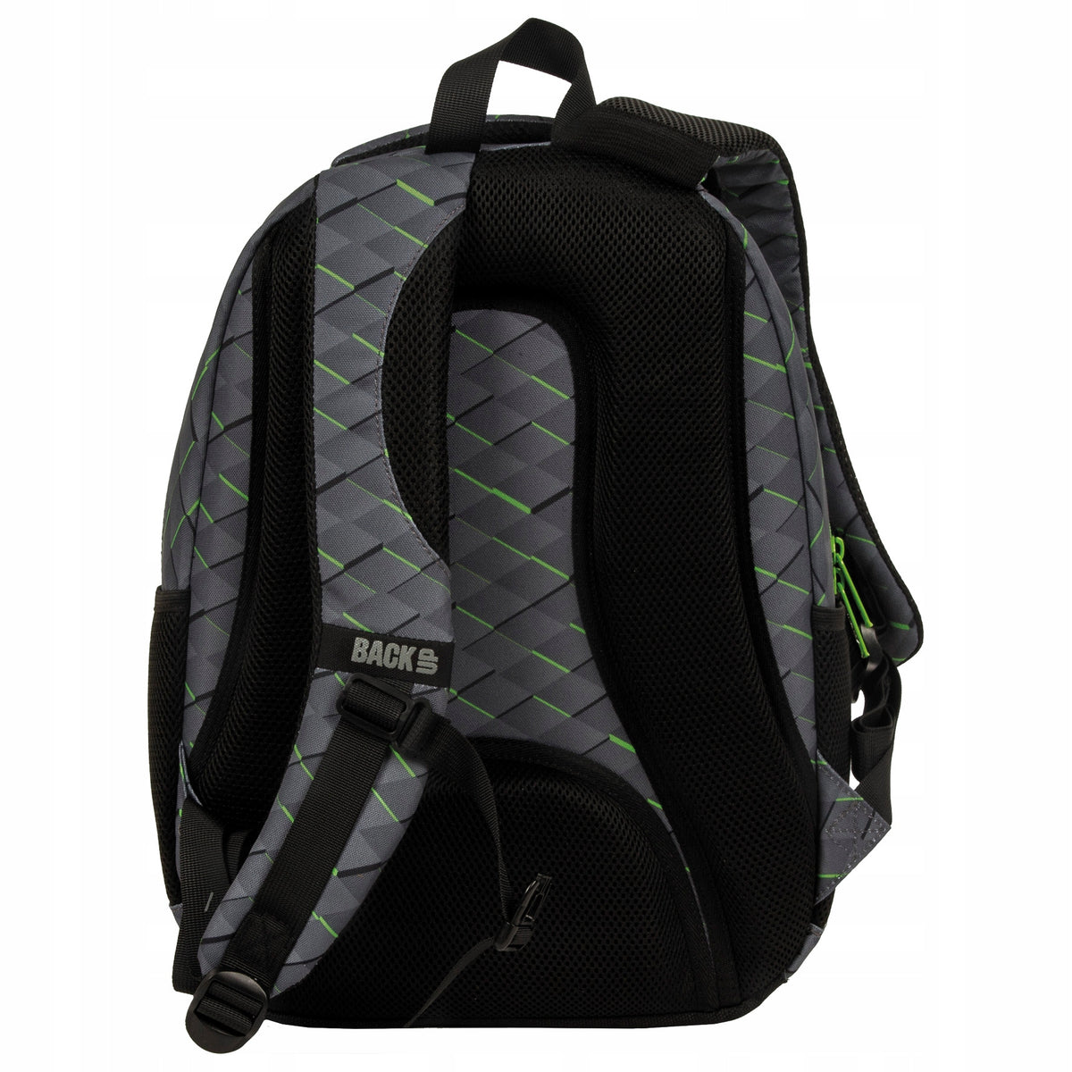 SCHOOL BACKPACK BACKUP 26L MULTI-CHAMBER 3D GREY GREEN O53 Manufacturer code PLB5O53