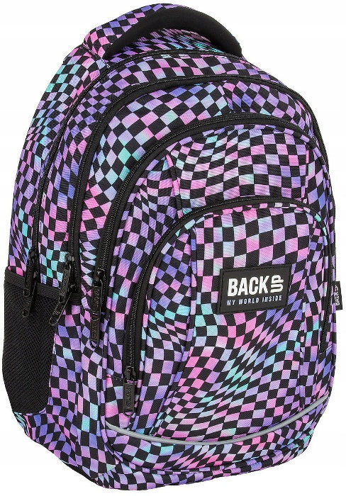 SCHOOL BACKPACK BACKUP 26L MULTI-CHAMBER COLORFUL CHESSBOARD CRAZY A20 EAN (GTIN) 5906601701672