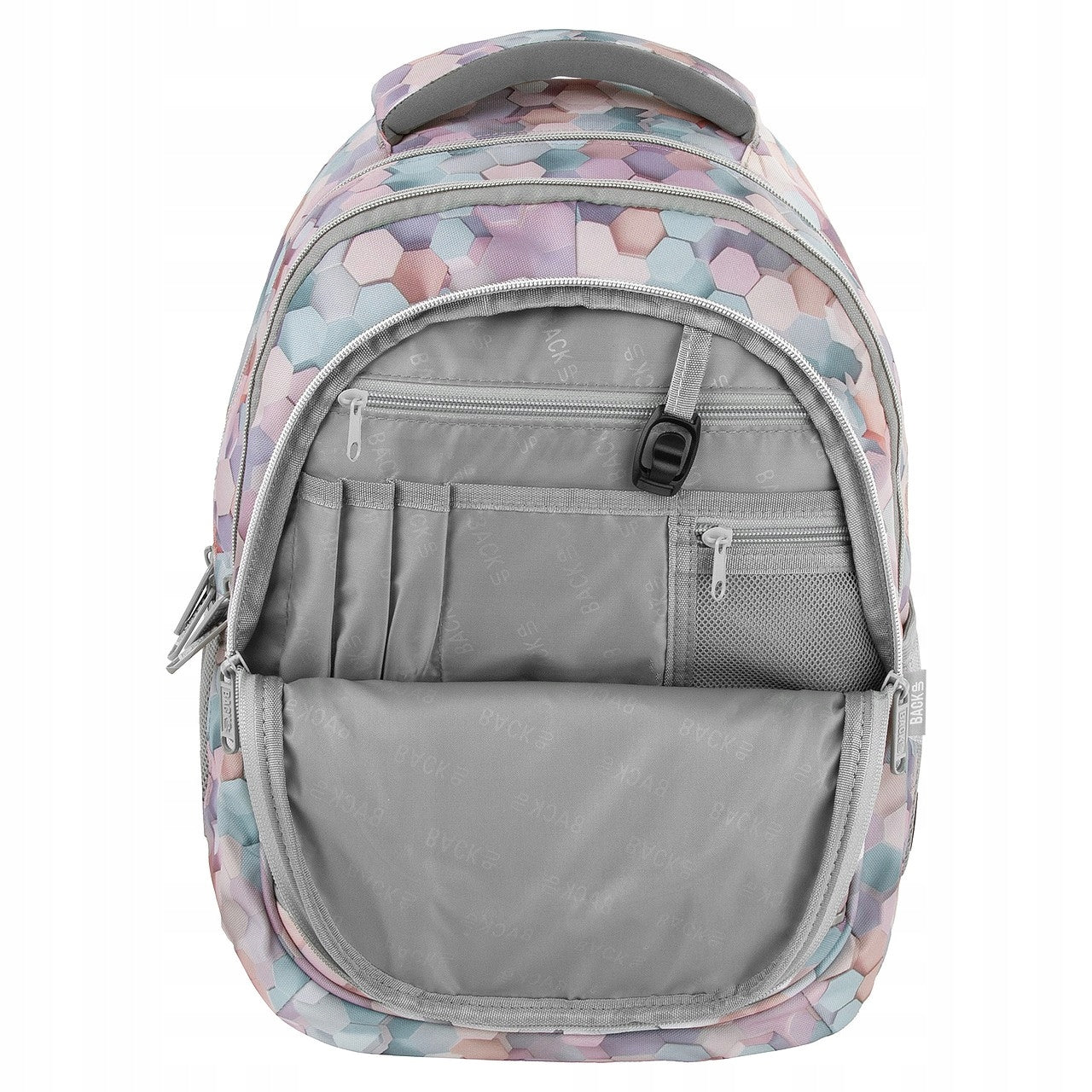 SCHOOL BACKPACK BACKUP 26L MULTI-CHAMBER GEOMETRIC BEIGE A13 Manufacturer code 5906601701146