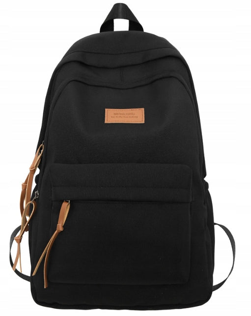 SCHOOL BACKPACK BIVACC DAILYRUSH 3 COMPARTMENTS BLACK A4 SECRET POCKET Brand Bivacc