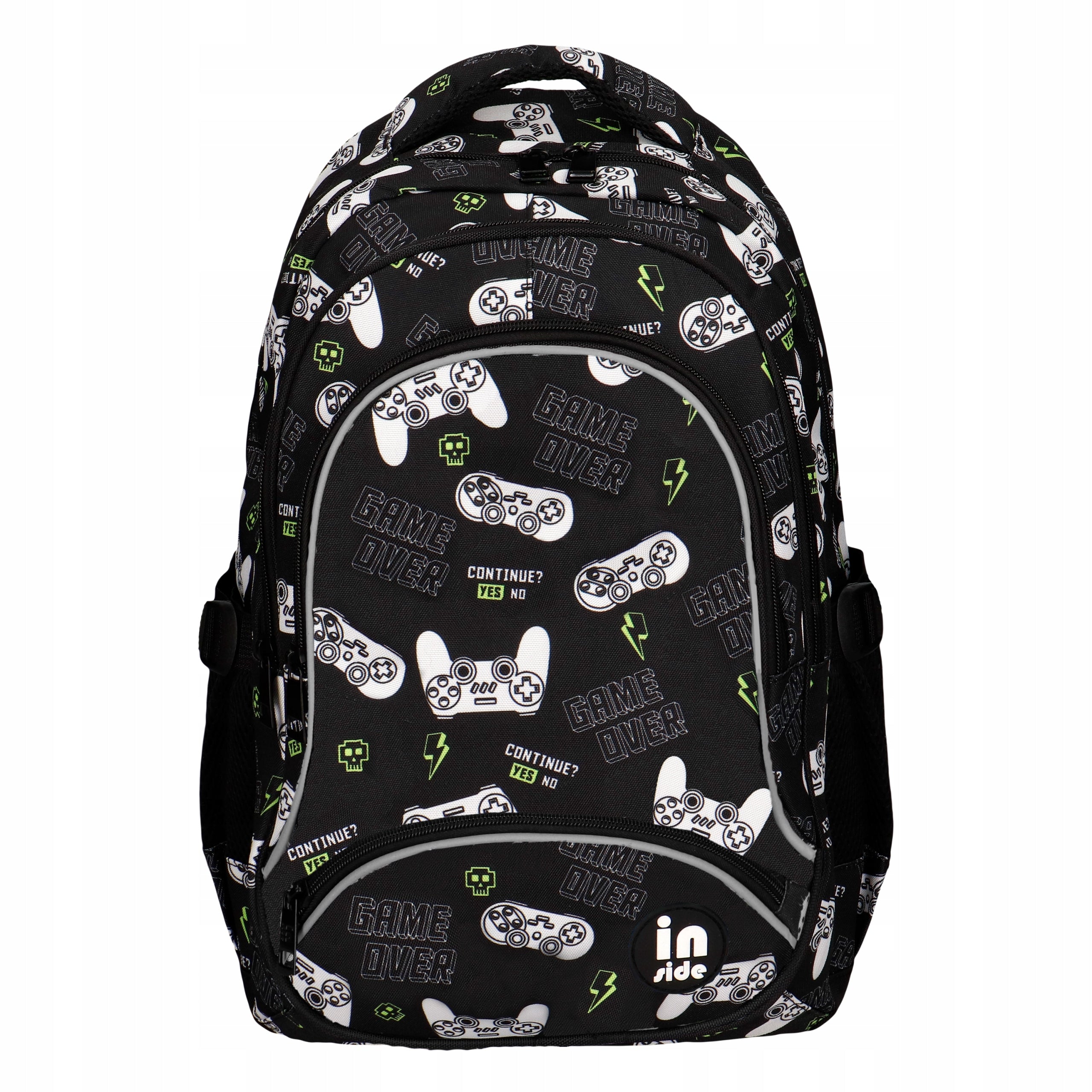 SCHOOL BACKPACK BLACK WITH THREE-CHAMBER PADS FOR A BOY CLASS 1 2 3