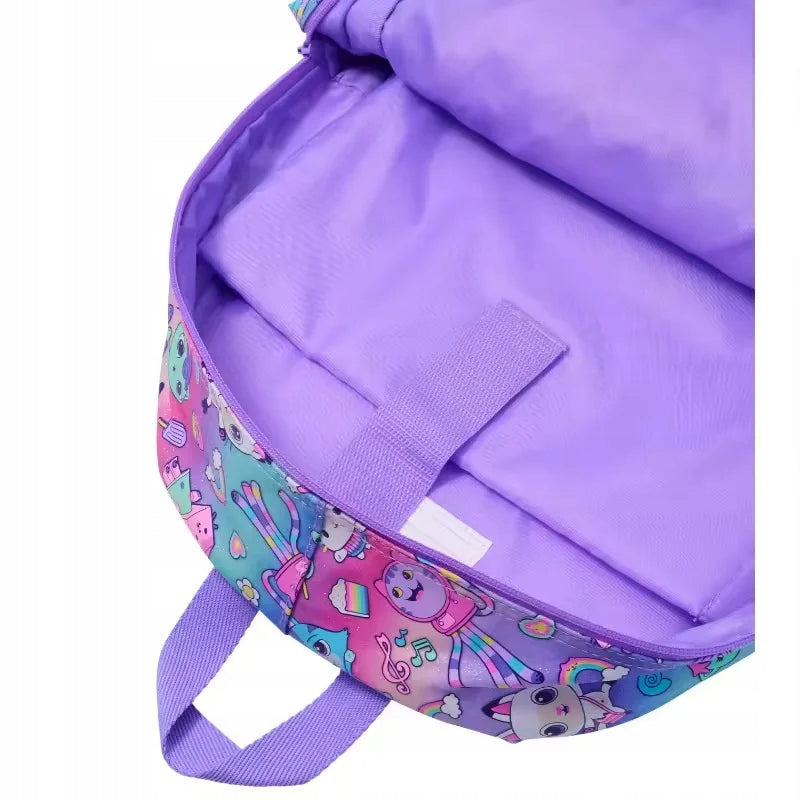 SCHOOL BACKPACK CAT HOUSE GABI GLITTER RAINBOW Manufacturer code HP-015 GABI