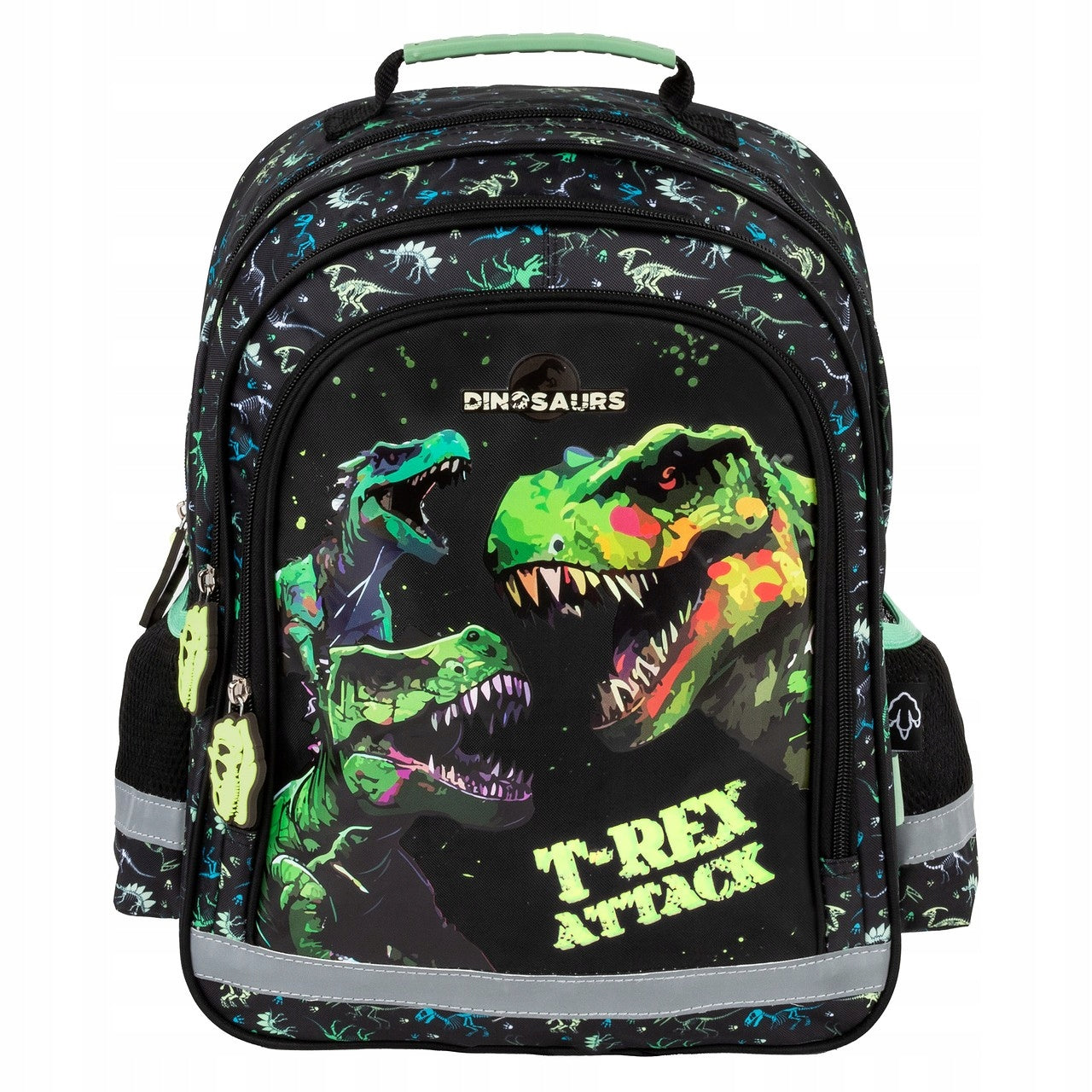 SCHOOL BACKPACK CLASS 1-3 two-chamber DINOSAURS T-REX Derfrom Manufacturer code DF-PL15BDN20-04710