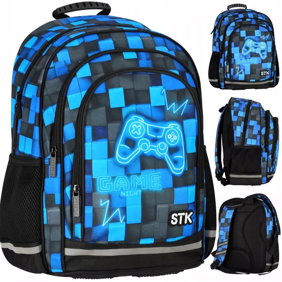 SCHOOL BACKPACK FOR BOY CLASS 13 IN PADS BLUE PAD