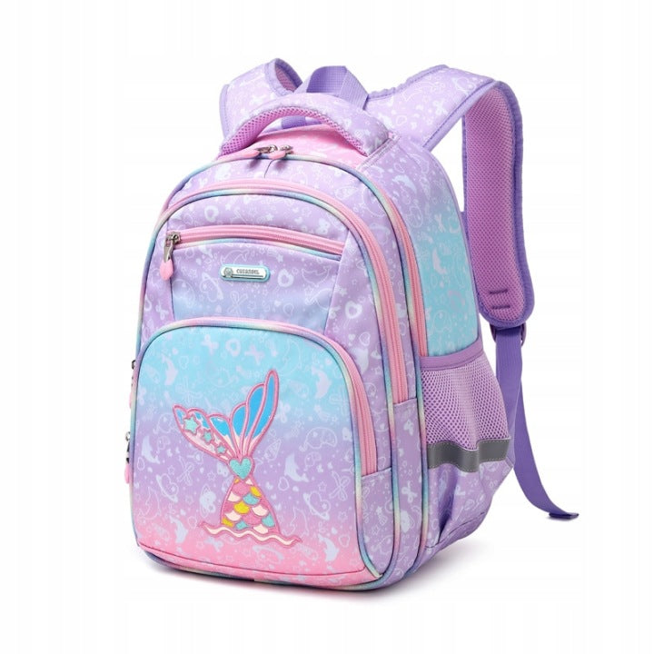 SCHOOL BACKPACK FOR GIRLS 25L PINK WATERPROOF A4 REFLECTIVE Manufacturer code ALGHF-MOK-PKBG-PI