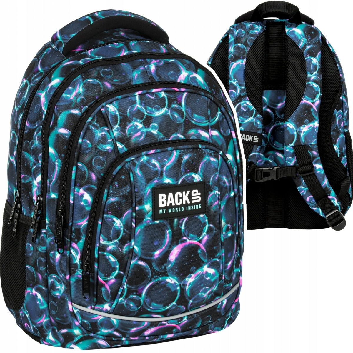 SCHOOL BACKPACK FOR GIRLS BACKUP BUBBLES FROM 4TH GRADE 26L COLLECTION 2024
