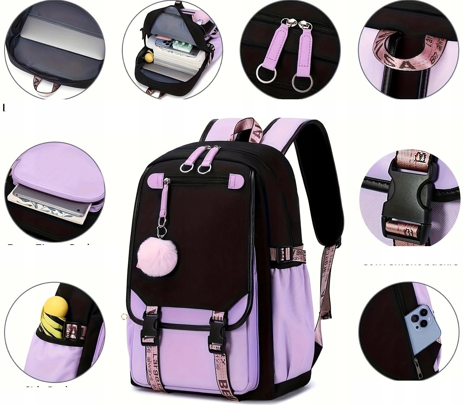 SCHOOL BACKPACK FOR GIRLS SATCHEL PENCIL CASE SCHOOL USB SET class 4-6 Manufacturer code 04 PLECAK MŁODZIEŻOWY USB FIO4+ PIÓRNIK