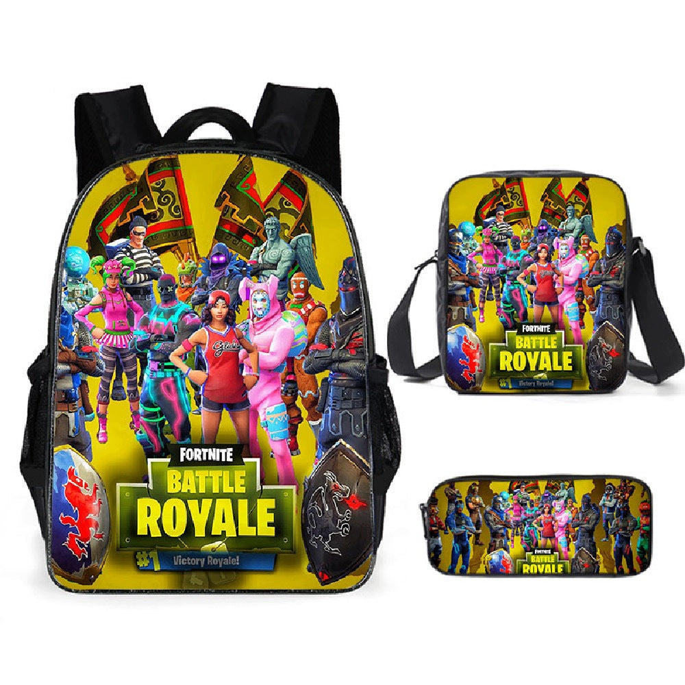 SCHOOL BACKPACK Fortnite SATCHEL BAG SET PENCIL CASE 3IN1 PATTERNS COLORS Manufacturer code 364049
